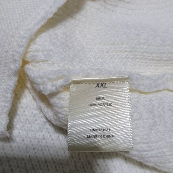 Teeberry & Weave Golly Sherpa Fur Quarter Zip Pullover Off White XXL NWT - Picture 7 of 15